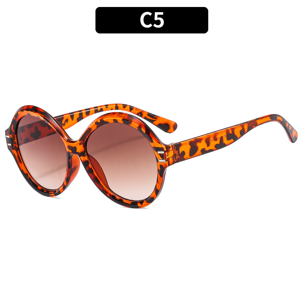 Wholesale Round Frame Pink PC Sunglasses